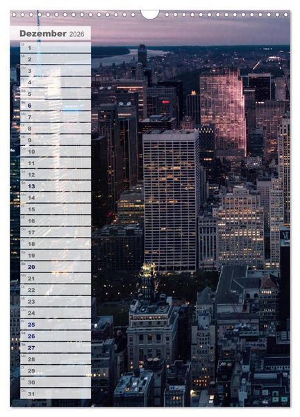 Produktbild: New York - Manhattan (Wandkalender 2026 DIN A3 hoch), CALVENDO Monatskalender