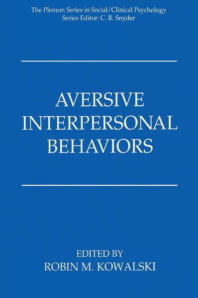 Produktbild: Aversive Interpersonal Behaviors