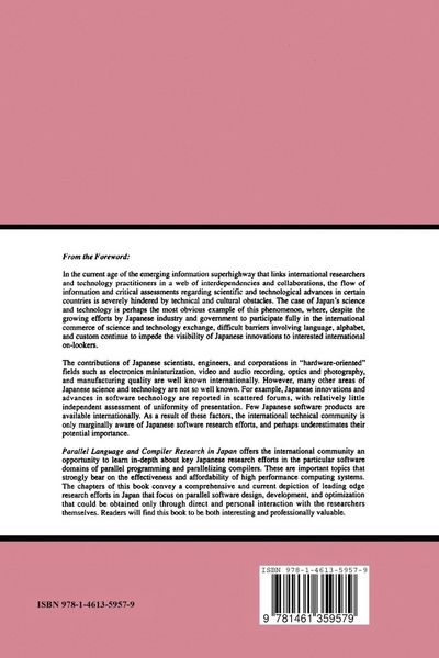 Produktbild: Parallel Language and Compiler Research in Japan
