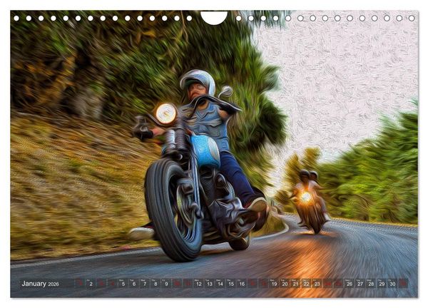Produktbild: Images of Harley Davidson (Wall Calendar 2026 DIN A4 landscape), CALVENDO 12 Month Wall Calendar