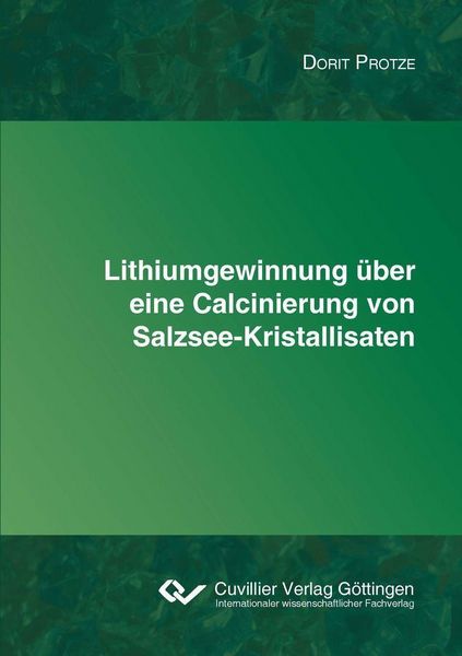 Produktbild: Lithiumgewinnung &uuml;ber eine Calcinierung von Salzsee-Kristallisaten