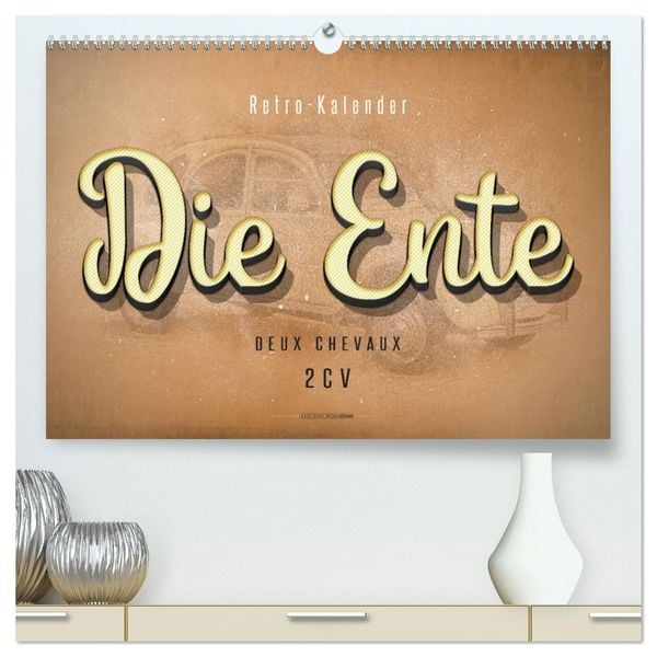 Produktbild: Die Ente, Deux Chevaux, 2CV (hochwertiger Premium Wandkalender 2026 DIN A2 quer), Kunstdruck in Hochglanz