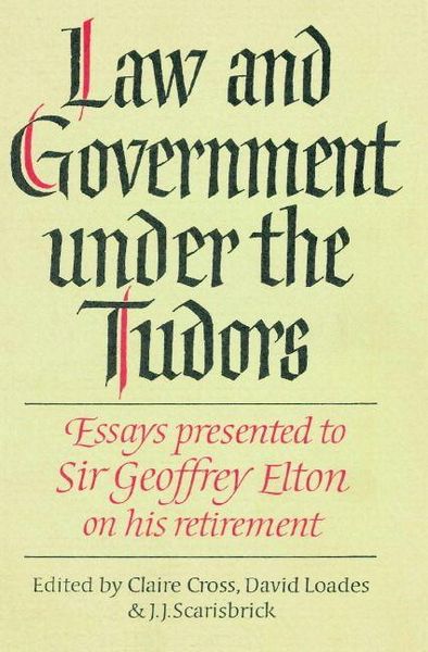 Produktbild: Law and Government Under the Tudors