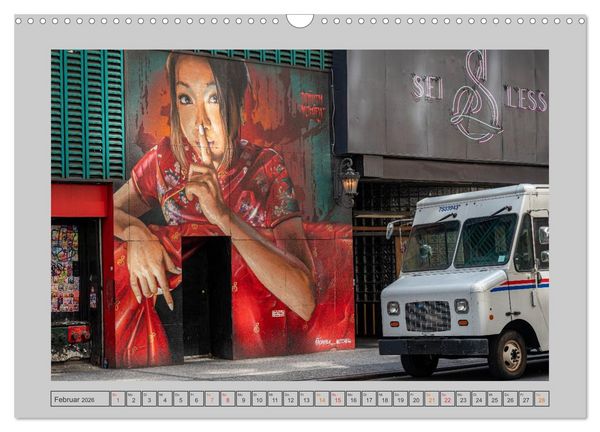 Produktbild: Street Art New York &ndash; Ikonen der Wandkunst (Wandkalender 2026 DIN A3 quer), CALVENDO Monatskalender