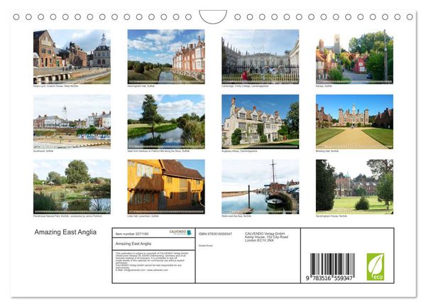 Produktbild: Amazing East Anglia (Wall Calendar 2026 DIN A4 landscape), CALVENDO 12 Month Wall Calendar