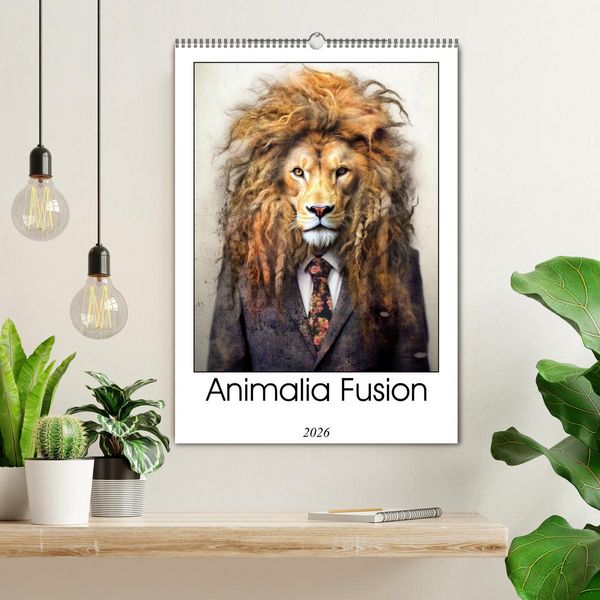Produktbild: Animalia Fusion (Wall Calendar 2026 DIN A2 portrait), CALVENDO 12 Month Wall Calendar