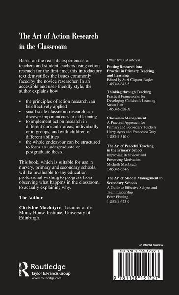 Produktbild: The Art of Action Research in the Classroom