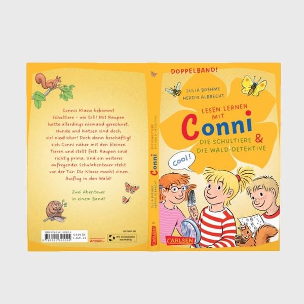 Produktbild: Lesen lernen mit Conni: Doppelband. Enth&auml;lt die B&auml;nde: Conni und die Schultiere / Conni und die Wald-Detektive