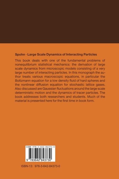 Produktbild: Large Scale Dynamics of Interacting Particles