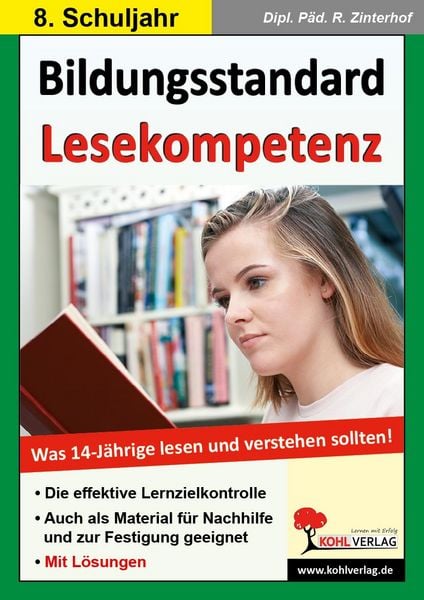 Produktbild: Bildungsstandard Lesekompetenz / Klasse 8