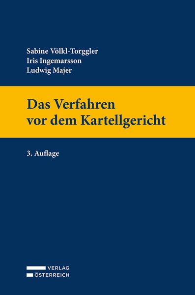 Produktbild: Das Verfahren vor dem Kartellgericht