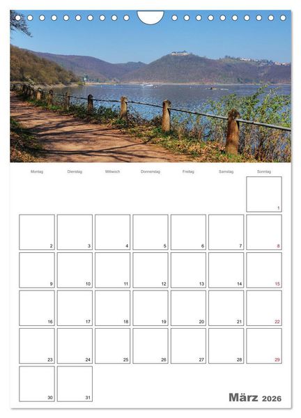 Produktbild: Hessens sch&ouml;nster See - Der Edersee (Wandkalender 2026 DIN A4 hoch), CALVENDO Monatskalender