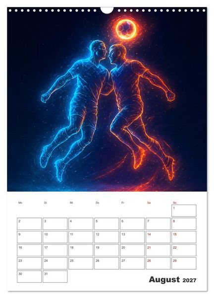 Produktbild: Vision Fu&szlig;ball Licht - Kraft - Spiel (Wandkalender 2027 DIN A3 hoch), CALVENDO Monatskalender