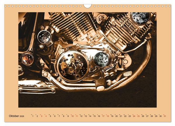 Produktbild: Uhr-Werk-Kunst (Wandkalender 2026 DIN A3 quer), CALVENDO Monatskalender