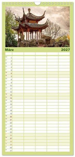 Produktbild: Familienplaner 2027 - stadtansichten stuttgart mit 5 Spalten (Wandkalender, 21 x 45 cm) CALVENDO