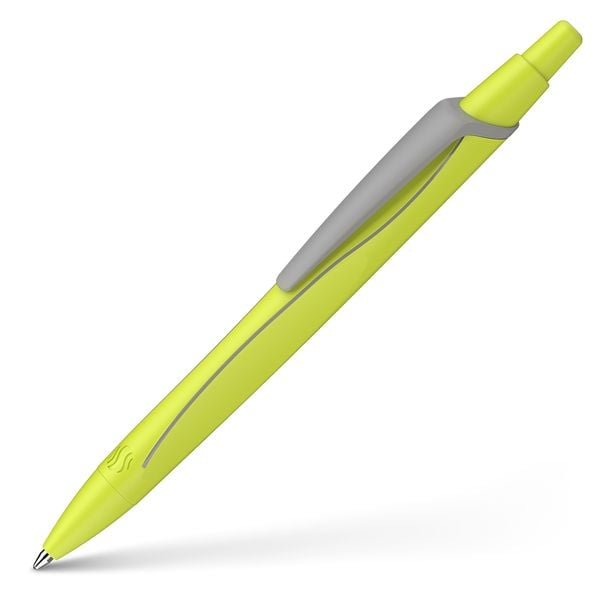 Produktbild: Schneider Kugelschreiber Reco neon gelb, Mine Eco 725 M blau