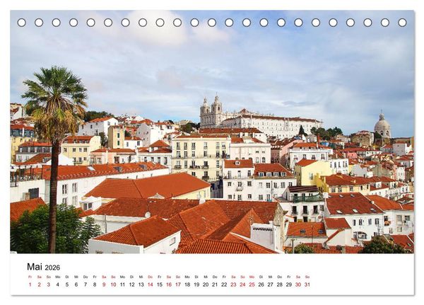 Produktbild: Einzigartiges Portugal (Tischkalender 2026 DIN A5 quer), CALVENDO Monatskalender