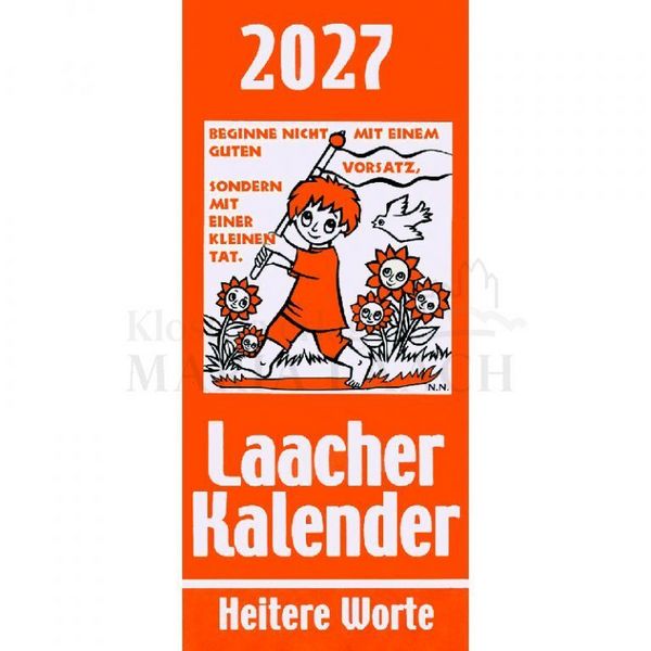 Produktbild: Laacher Kalender- Heitere Worte 2027-