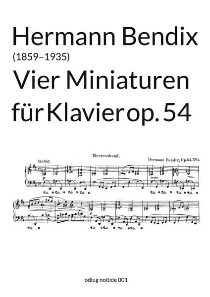 Vier Miniaturen op. 54 -