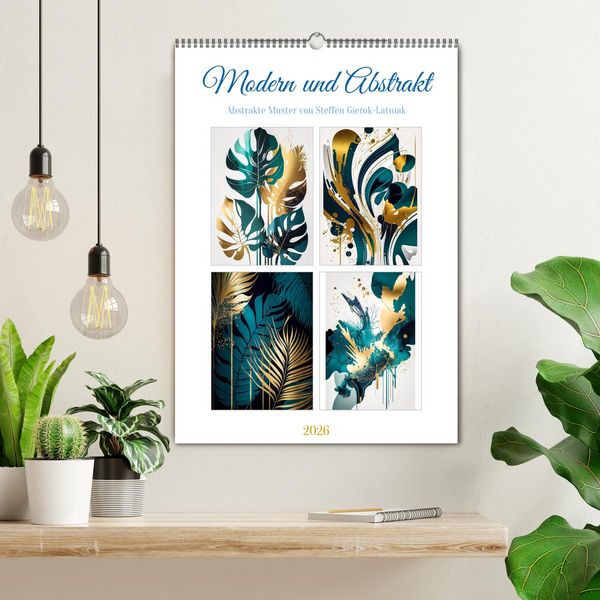 Produktbild: Modern und abstrakt (Wandkalender 2026 DIN A2 hoch), CALVENDO Monatskalender