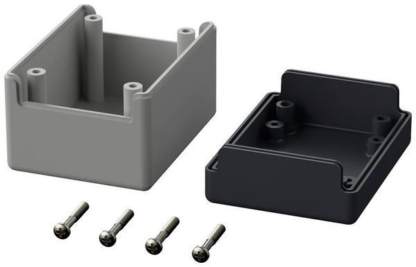 Produktbild: Bopla Element E 408 05408000 Elektronikgeh&auml;use 65 x 50 x 45 Polystyrol Lichtgrau (RAL 7035), Graphitgrau (RAL 7024) 1 St.
