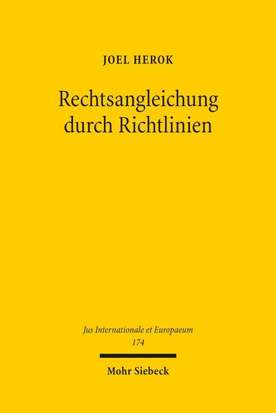 Produktbild: Rechtsangleichung durch Richtlinien