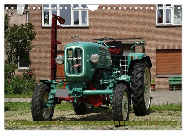 Produktbild: Traktoren - Altgediente Veteranen (Wandkalender 2026 DIN A4 quer), CALVENDO Monatskalender