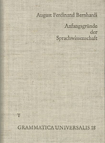 Produktbild: Anfangsgr&uuml;nde der Sprachwissenschaft