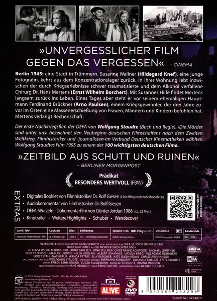 Produktbild: Die M&ouml;rder sind unter uns (DEFA Filmjuwelen)