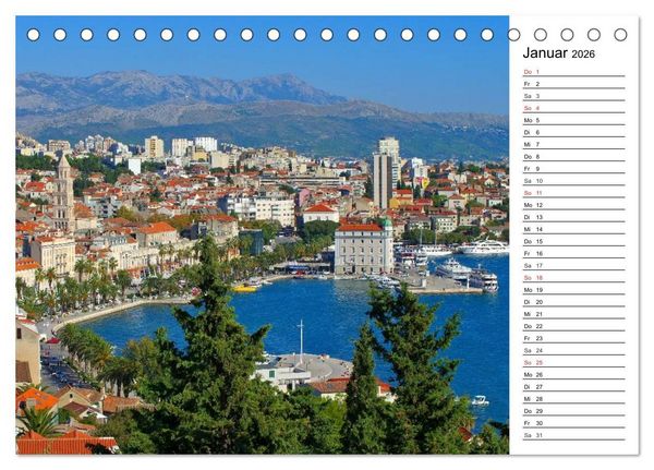 Produktbild: Split - Metropole Dalmatiens (Tischkalender 2026 DIN A5 quer), CALVENDO Monatskalender