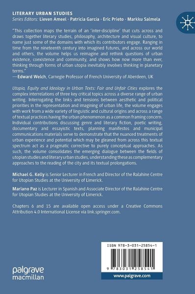 Produktbild: Utopia, Equity and Ideology in Urban Texts