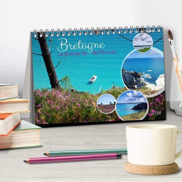 Produktbild: Bretagne La presqu'&icirc;le de Crozon (Calendrier de bureau 2026 DIN A5 vertical), CALVENDO calendrier mensuel