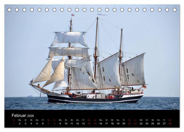 Produktbild: Marina Guide's Segelimpressionen 2026 (Tischkalender 2026 DIN A5 quer), CALVENDO Monatskalender