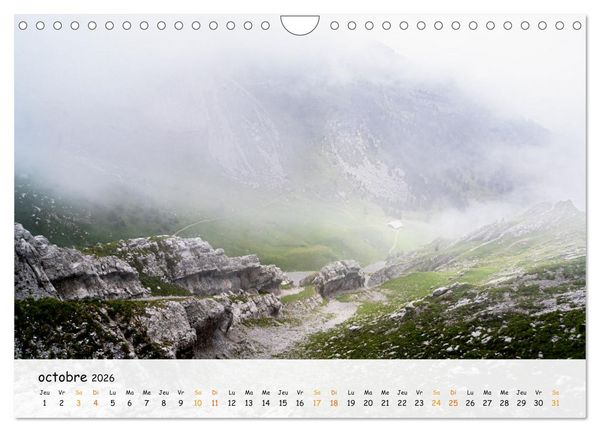 Produktbild: Sc&egrave;nes de cimes (Calendrier mural 2026 DIN A4 vertical), CALVENDO calendrier mensuel