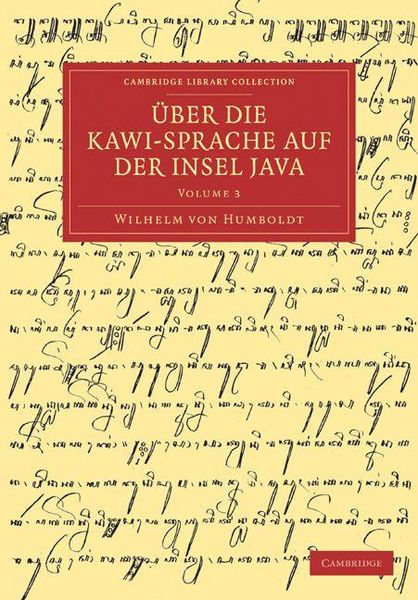 Produktbild: Uber Die Kawi-Sprache Auf Der Insel Java - Volume 3