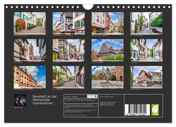 Produktbild: Neustadt an der Weinstra&szlig;e Impressionen (Wandkalender 2026 DIN A4 quer), CALVENDO Monatskalender