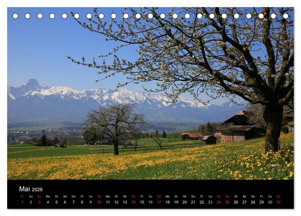 Produktbild: Berner Oberland (Tischkalender 2026 DIN A5 quer), CALVENDO Monatskalender