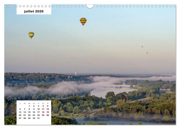 Produktbild: D&eacute;couverte de la Loire vue du ciel (Calendrier mural 2026 DIN A3 vertical), CALVENDO calendrier mensuel