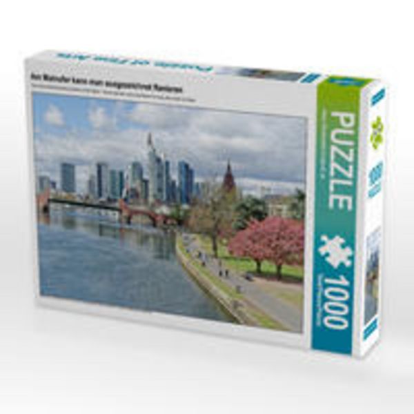 CALVENDO Puzzle Am Mainufer kann man ausgezeichnet flanieren | 1000 Teile Lege-Größe 64 × 48 cm Foto-Puzzle für glückliche Stunden
