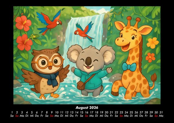 Produktbild: Ollie, Kiki & Nala - Fest der Freundschaft 2026 Fotokalender DIN A3