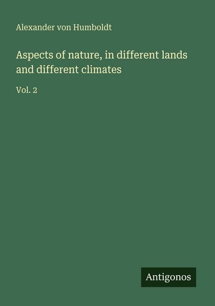 Produktbild: Aspects of nature, in different lands and different climates