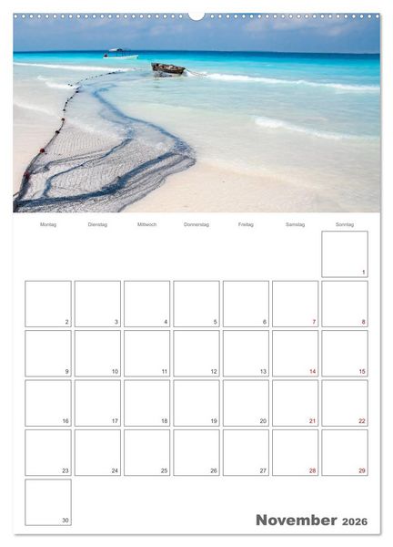 Produktbild: Sansibar - Traumreiseziel (Wandkalender 2026 DIN A2 hoch), CALVENDO Monatskalender