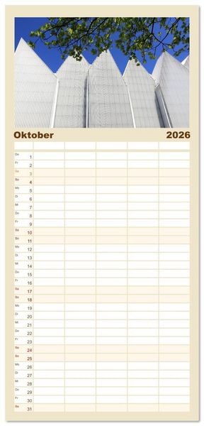 Produktbild: Familienplaner 2026 - Quer durch Polens Norden mit 5 Spalten (Wandkalender, 21 x 45 cm) CALVENDO