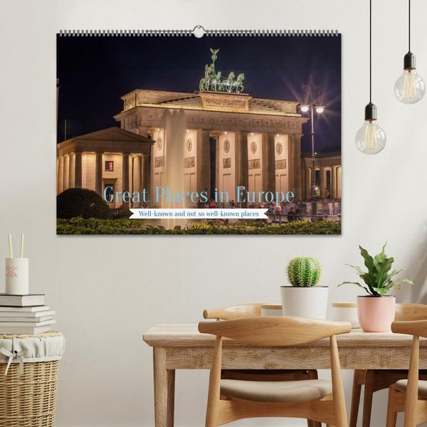 Produktbild: Great Places in Europe (Wall Calendar 2026 DIN A2 landscape), CALVENDO 12 Month Wall Calendar