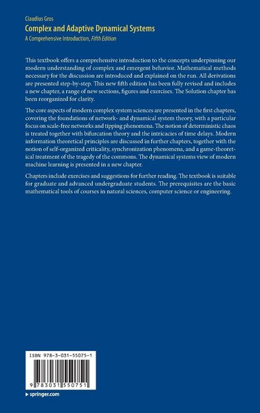Produktbild: Complex and Adaptive Dynamical Systems