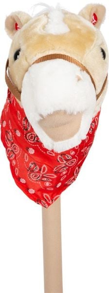 Produktbild: Small foot 4151 - Klassisches Steckenpferd Rocky, Geräusch-Funktion, Holz/Plüsch, hellbraun, Länge: 80cm
