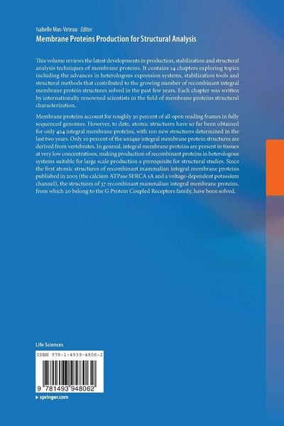 Produktbild: Membrane Proteins Production for Structural Analysis