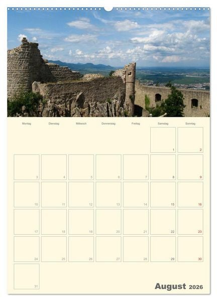 Produktbild: Unterwegs im Elsass &ndash; Terminplaner (Wandkalender 2026 DIN A2 hoch), CALVENDO Monatskalender