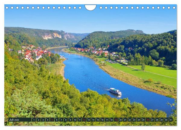 Produktbild: Die Sch&ouml;nheit der S&auml;chsischen Schweiz (Wandkalender 2026 DIN A4 quer), CALVENDO Monatskalender