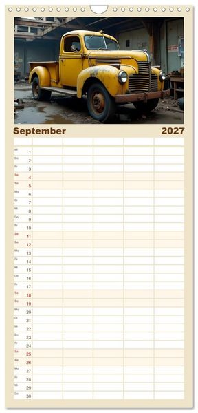 Produktbild: Familienplaner 2027 - Vergessene Legenden mit 5 Spalten (Wandkalender, 21 x 45 cm) CALVENDO
